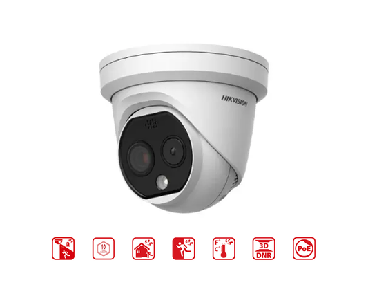 HIKVISION DS-2TD1228-2/QA - Hikvision IP Thermal & Optical Turret - MonkeyTools