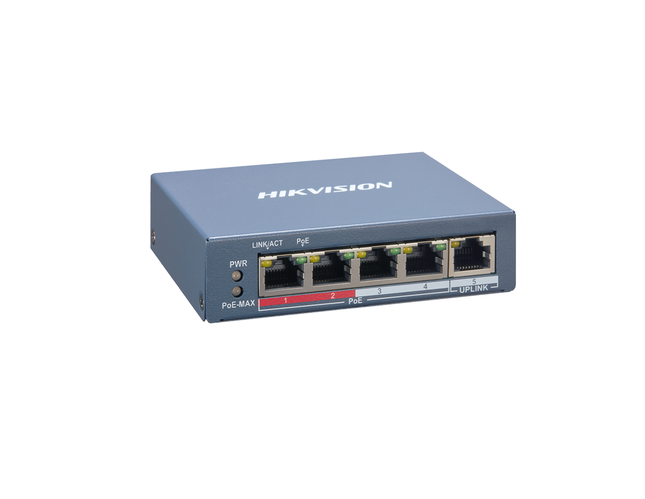 HIKVISION DS-3E1105P-EI - Smart Managed 4-Port 100 Mbps PoE Switch - MonkeyTools