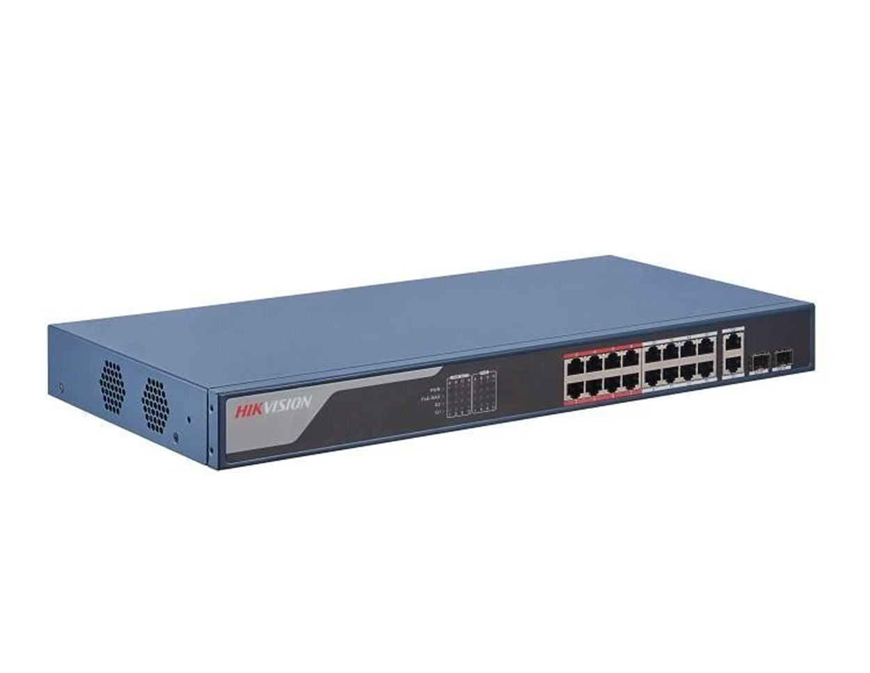 HIKVISION DS-3E1318P-EI - Hikvision 16 Port Fast Ethernet Smart POE Switch - MonkeyTools