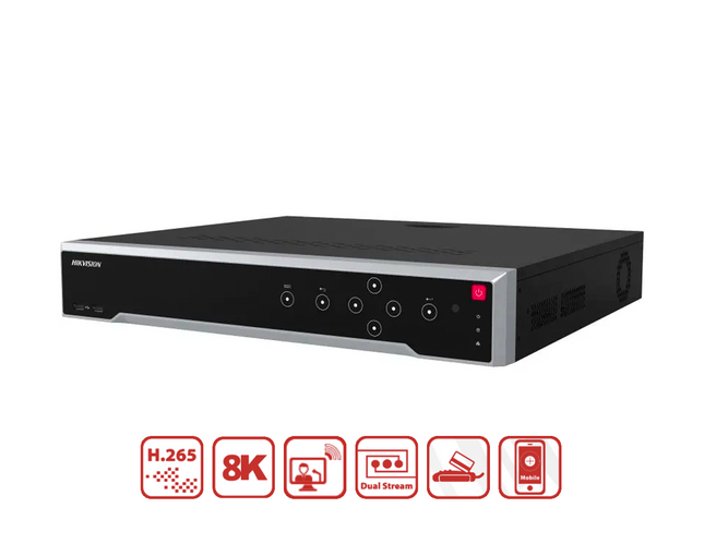 HIKVISION DS-7716NI-M4 - Hikvision 16-ch 1.5U 8K NVR - MonkeyTools