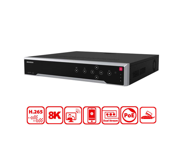 HIKVISION DS-7732NI-M4/24P - Hikvision 32-ch 1.5U 24 PoE 8K NVR - MonkeyTools
