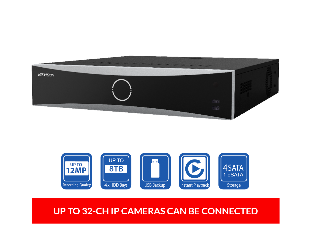 HIKVISION DS-7732NXI-I4/16P/S(C) Hikvision 32 Channel NVR - MonkeyTools