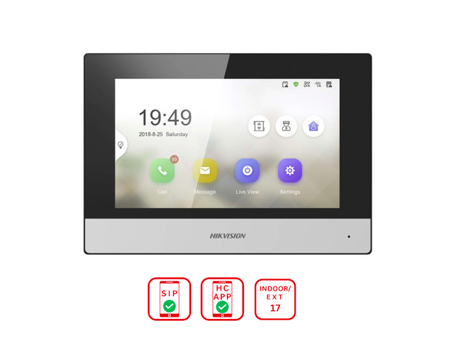 HIKVISION DS-KH6320Y-WTE2 - Hikvision Two wire indoor stations - MonkeyTools