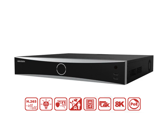 HIKVISION iDS-7732NXI-M4/16P/X - Hikvision 32-ch 1.5U 16 PoE 8K DeepinMind NVR - MonkeyTools