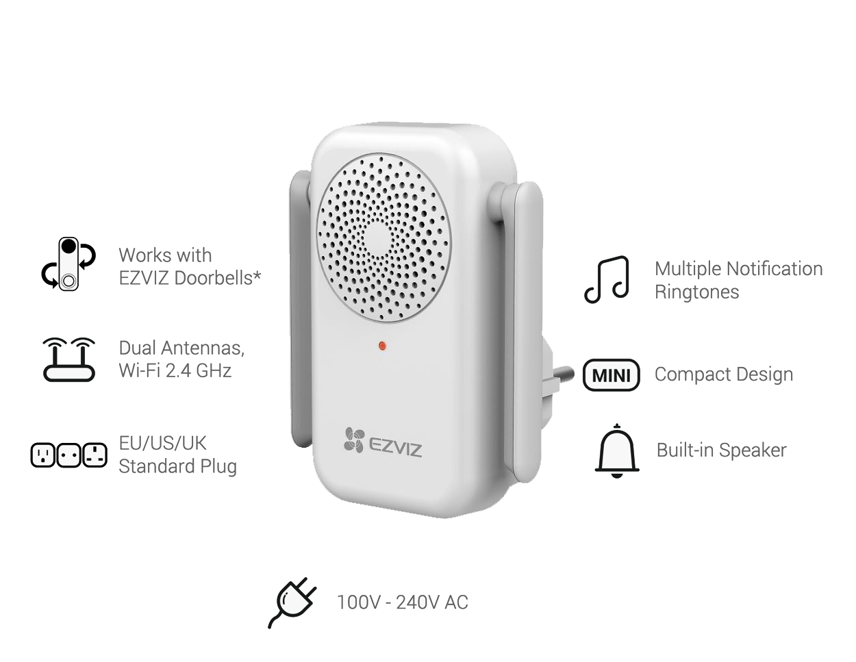HIKVISION SMART-CHIME - EZVIZ Video Doorbell Companion - MonkeyTools