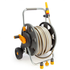 Hozelock 2434 Assembled Hose Reel Cart With 30m Hose And All Fittings Garden - MonkeyTools