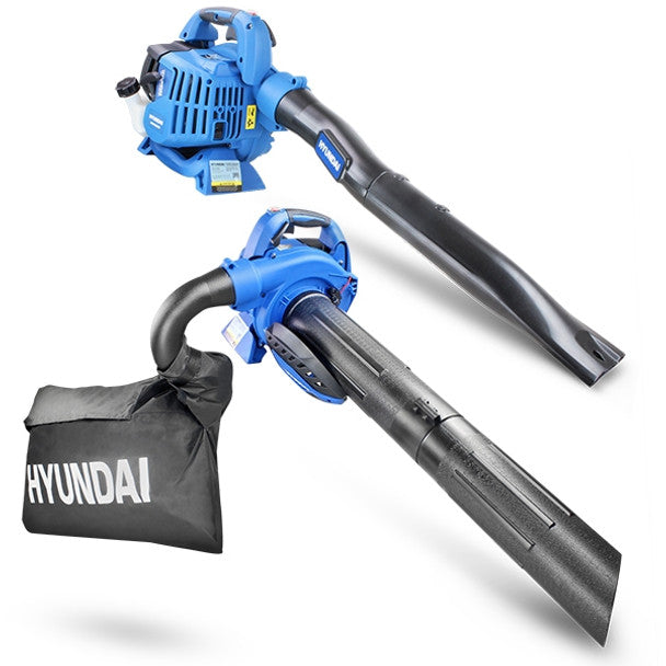 Hyundai HYBV2600X 26cc 3-in-1 Petrol Leaf Blower, Garden Vac & Shredder - MonkeyTools