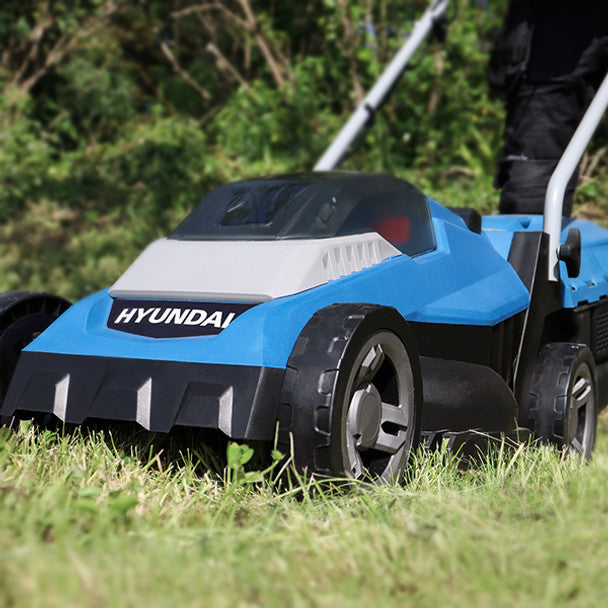 Hyundai HYM40LI330P 40V 33cm Roller Lawn Mower with Battery and Charger - MonkeyTools