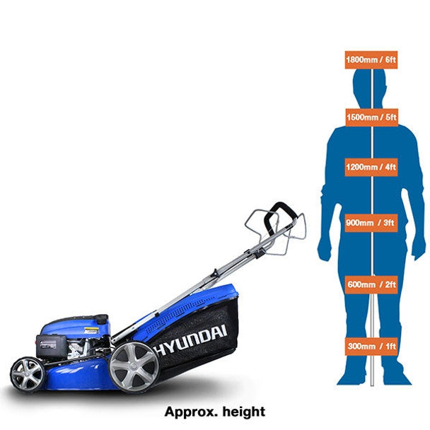 Hyundai HYM460SP 139cc Self-Propelled Petrol Lawn mower 18"/46cm - MonkeyTools