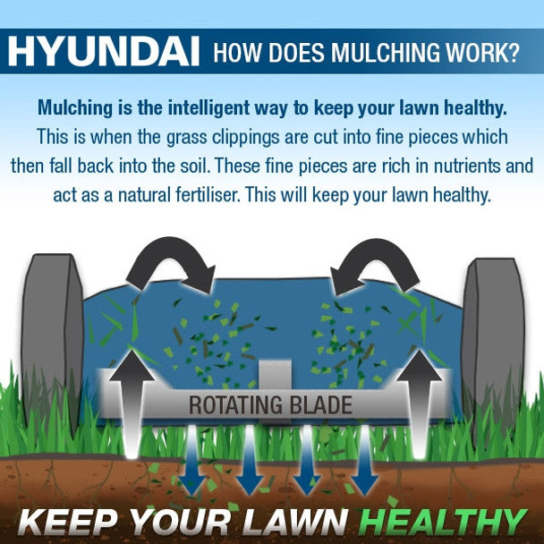 Hyundai HYM460SPE 139cc Self-Propelled Petrol Lawn mower 18"/46cm - MonkeyTools