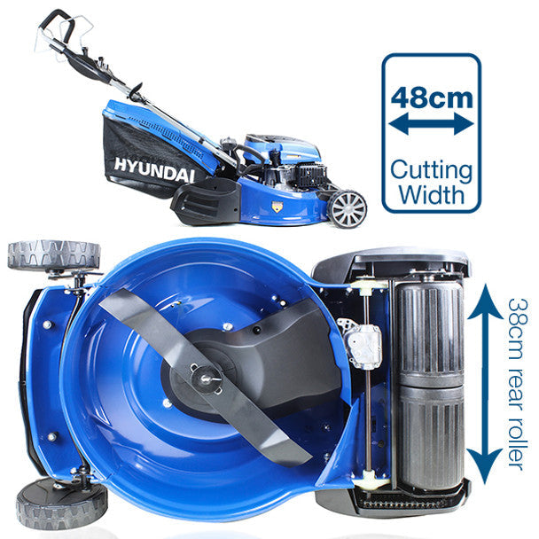 Hyundai HYM480SPER 139cc Petrol Roller Lawn mower 19"/48cm - MonkeyTools