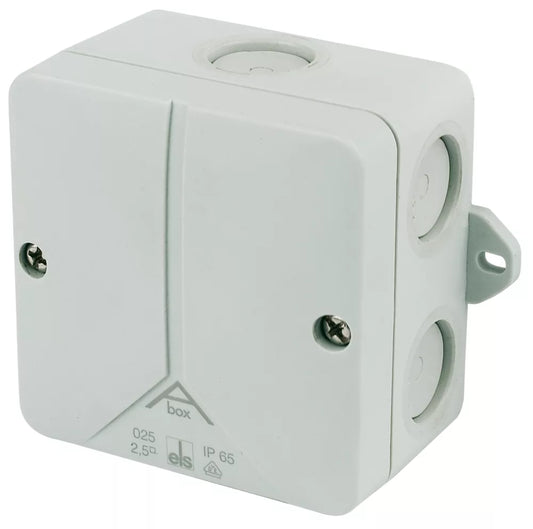 IP65 101A 24-TERMINAL WEATHERPROOF OUTDOOR ADAPTABLE BOX 180MM X 91MM X 180MM - MonkeyTools