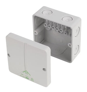 IP65 32A 5-TERMINAL WEATHERPROOF OUTDOOR ADAPTABLE BOX 93MM X 55MM X 93MM - MonkeyTools
