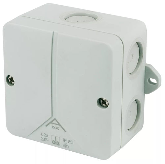 IP65 57A 11-TERMINAL WEATHERPROOF OUTDOOR ADAPTABLE BOX 140MM X 79MM X 140MM - MonkeyTools