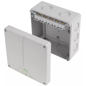 IP65 57A 11-TERMINAL WEATHERPROOF OUTDOOR ADAPTABLE BOX 140MM X 79MM X 140MM - MonkeyTools
