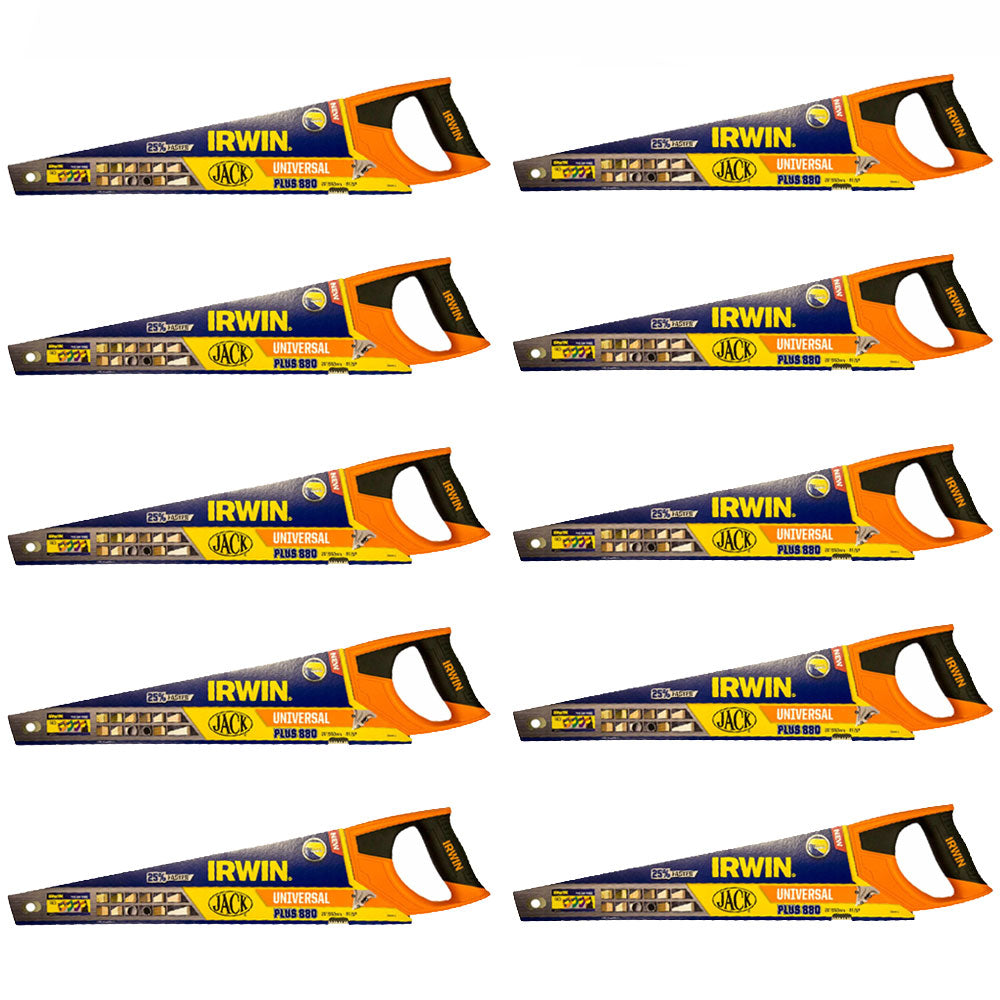 Irwin Jack 880 Plus Universal Handsaw 500mm/20" 8 TPI JAK880UN20 Pack of 10 - MonkeyTools