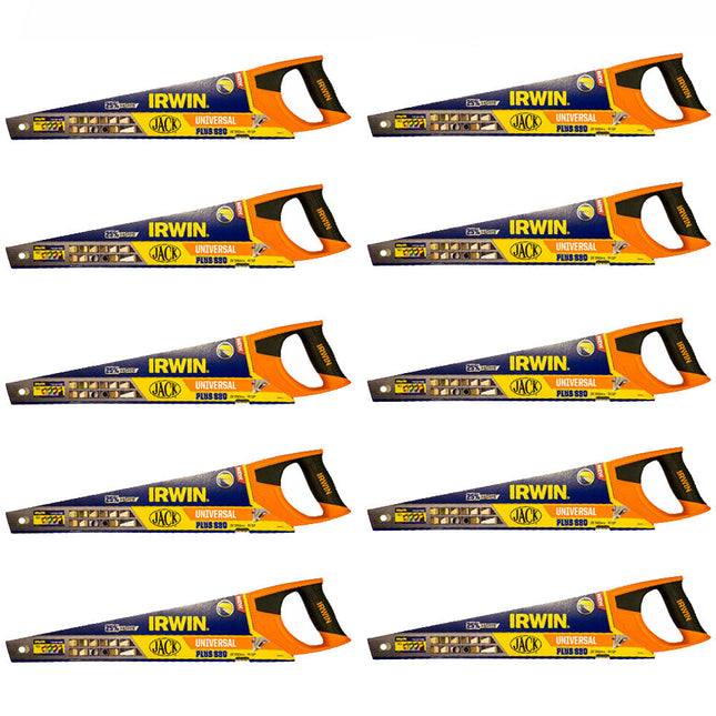 Irwin Jack 880 Plus Universal Handsaw 500mm/20" 8 TPI JAK880UN20 Pack of 10 - MonkeyTools