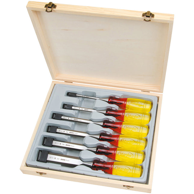 Irwin Marples MAR373S6 Bevel Edge Chisel Split Proof Set of 6 M373 - SPL - MonkeyTools