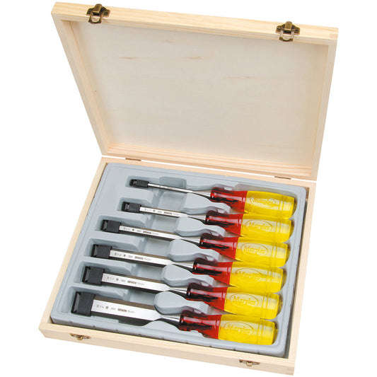 Irwin Marples MAR373S6 Bevel Edge Chisel Split Proof Set of 6 M373 - SPL - MonkeyTools