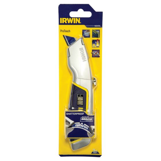 IRWIN 10504236 PROTOUCH RETRACTABLE BLADE UTILITY KNIFE - MonkeyTools
