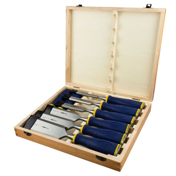 IRWIN MARPLES MS500 WOOD SPILTPROOF CHISEL SET X8 PCS 10507958 - MonkeyTools