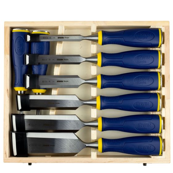 IRWIN MARPLES MS500 WOOD SPILTPROOF CHISEL SET X8 PCS 10507958 - MonkeyTools