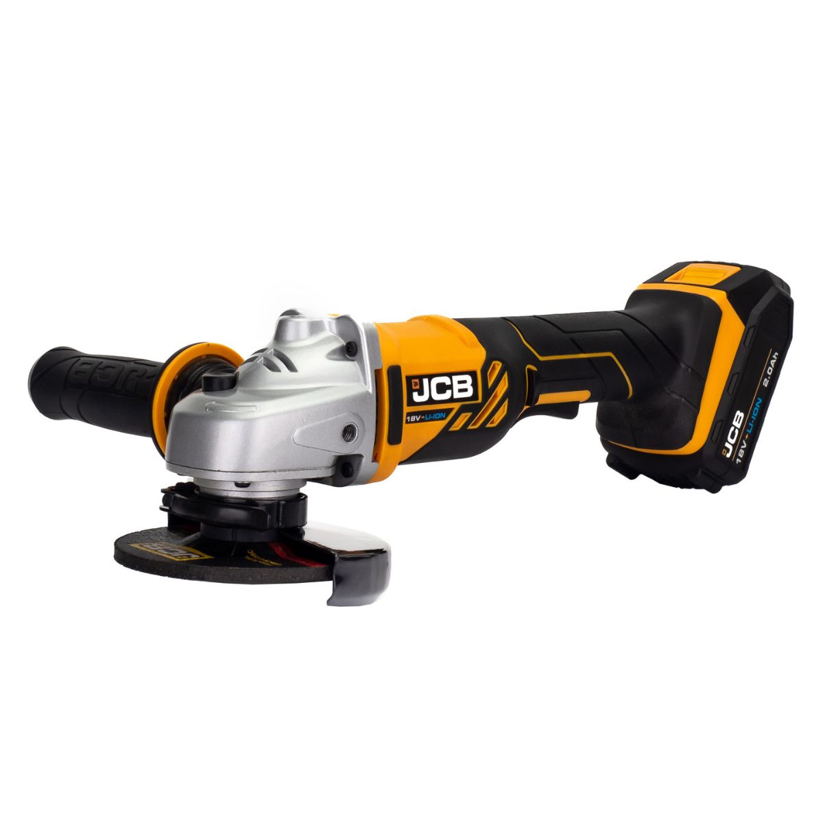 JCB 18AG-2-V2 18V Angle Grinder with 2x2.0Ah Batteries & charger - MonkeyTools