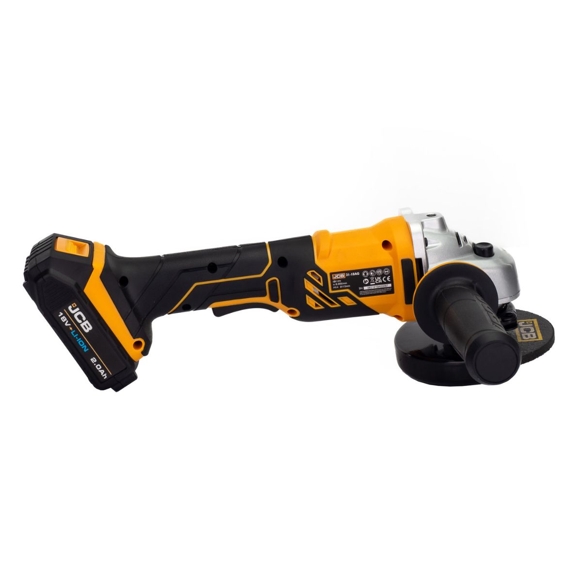JCB 18AG-2-V2 18V Angle Grinder with 2x2.0Ah Batteries & charger - MonkeyTools