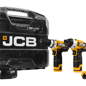 JCB 21-12TPK-WB-2 12V Twin Pack with 2 x 2.0Ah Batteries & Charger in W-Boxx 102 - MonkeyTools