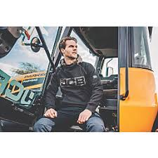 JCB HORTON HOODIE BLACK / GREY X LARGE 46-48" CHEST - MonkeyTools