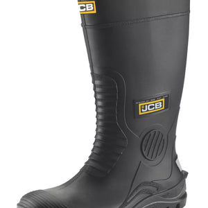 JCB HYDROMASTER SAFETY WELLIES BLACK SIZE 11 - MonkeyTools