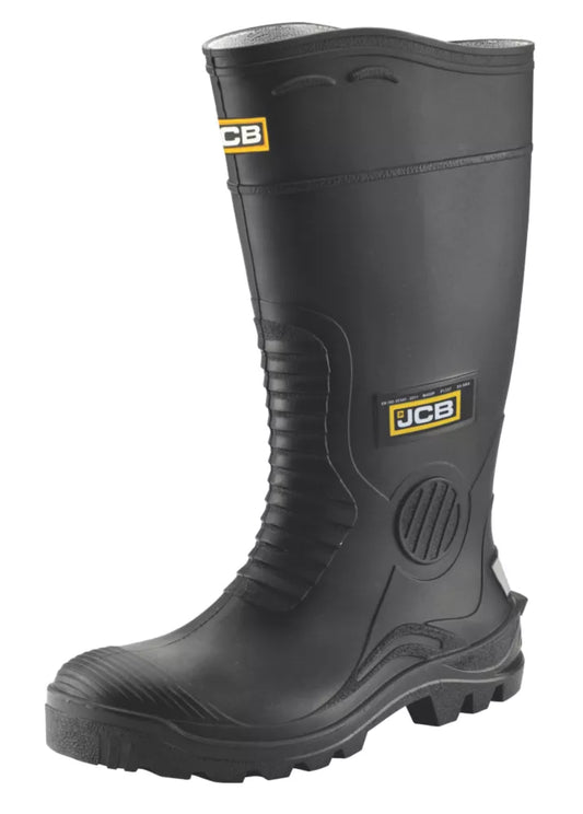 JCB HYDROMASTER SAFETY WELLIES BLACK SIZE 11 - MonkeyTools