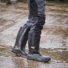 JCB HYDROMASTER SAFETY WELLIES BLACK SIZE 11 - MonkeyTools