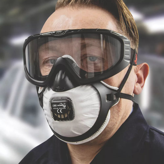 JSP FILTERSPEC PRO VALVE RESPIRATOR BLACK FMP2 - MonkeyTools
