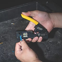 KLEIN TOOLS RATCHET MODULAR CRIMPER 9 1/2