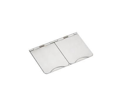 KNIGHTSBRIDGE 13A 2-GANG UNSWITCHED FLOOR SOCKET BRUSHED CHROME WITH WHITE INSERTS - MonkeyTools