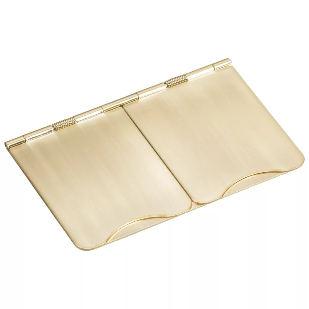 KNIGHTSBRIDGE FPR9UBBW 13A 2-GANG UNSWITCHED FLOOR SOCKET BRUSHED BRASS WITH WHITE INSERTS - MonkeyTools