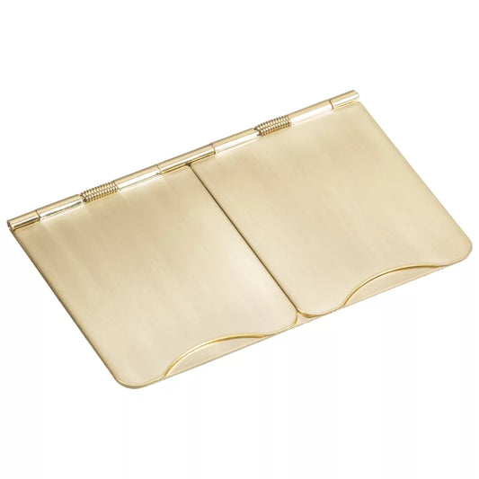KNIGHTSBRIDGE FPR9UBBW 13A 2-GANG UNSWITCHED FLOOR SOCKET BRUSHED BRASS WITH WHITE INSERTS - MonkeyTools