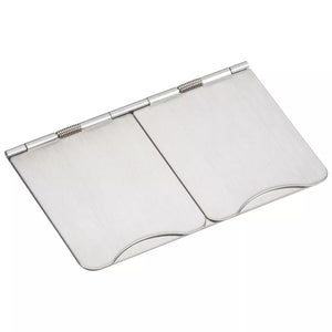 KNIGHTSBRIDGE FPR9UBCW 13A 2-GANG UNSWITCHED FLOOR SOCKET BRUSHED CHROME WITH WHITE INSERTS - MonkeyTools