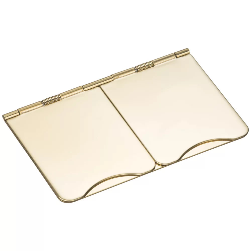 KNIGHTSBRIDGE FPR9UPBW 13A 2-GANG UNSWITCHED FLOOR SOCKET POLISHED BRASS WITH WHITE INSERTS - MonkeyTools