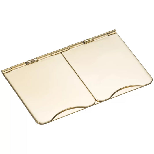 KNIGHTSBRIDGE FPR9UPBW 13A 2-GANG UNSWITCHED FLOOR SOCKET POLISHED BRASS WITH WHITE INSERTS - MonkeyTools