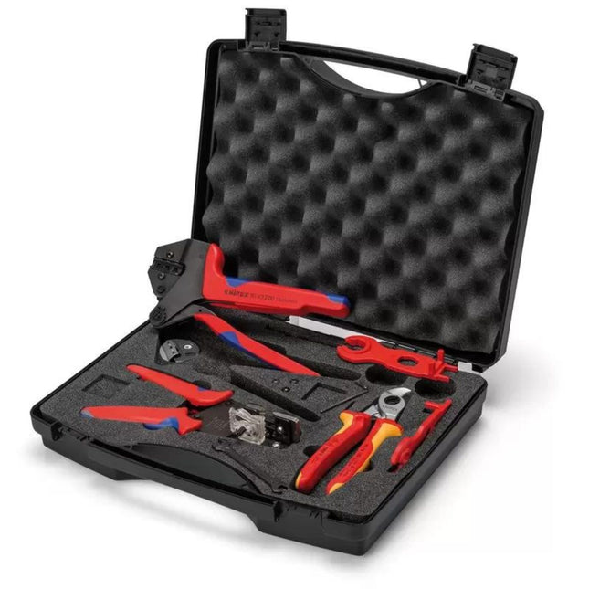 Knipex 97 91 04 V01 7pc Photovoltaics Hand Tool Set in Case 13168 - MonkeyTools