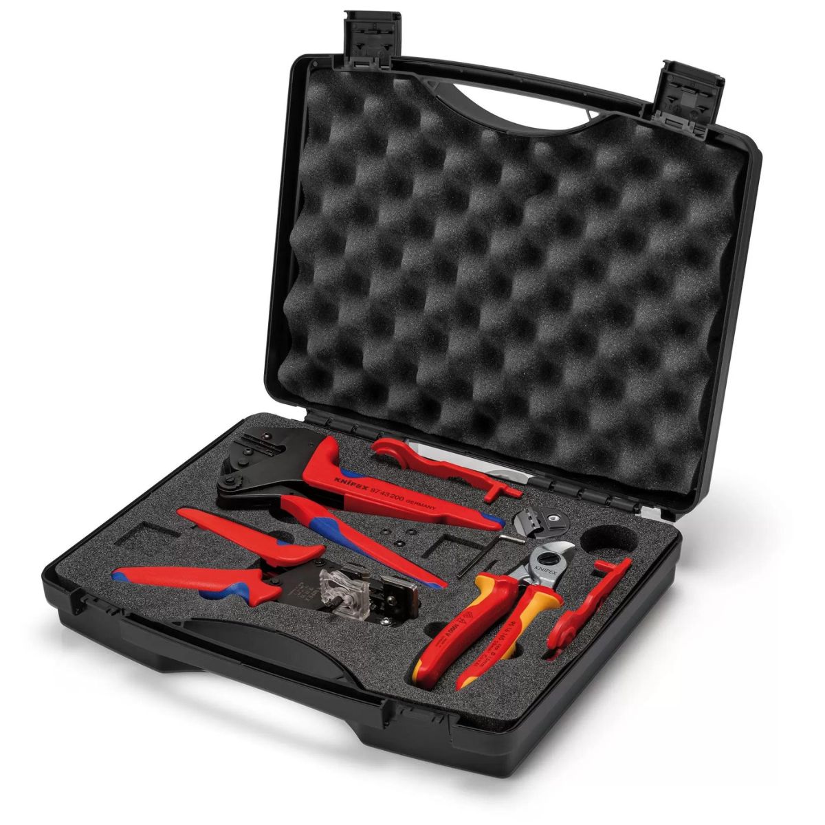 Knipex 97 91 04 V01 7pc Photovoltaics Hand Tool Set in Case 13168 - MonkeyTools
