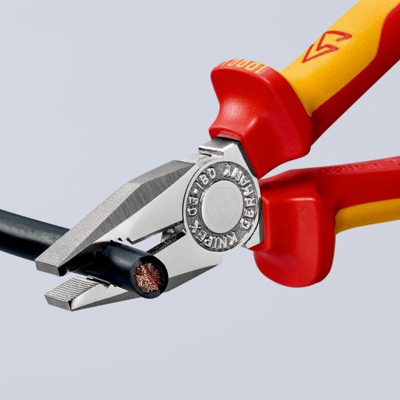 KNIPEX 03 06 180 INSULATED VDE COMBINATION PLIERS 180MM - MonkeyTools