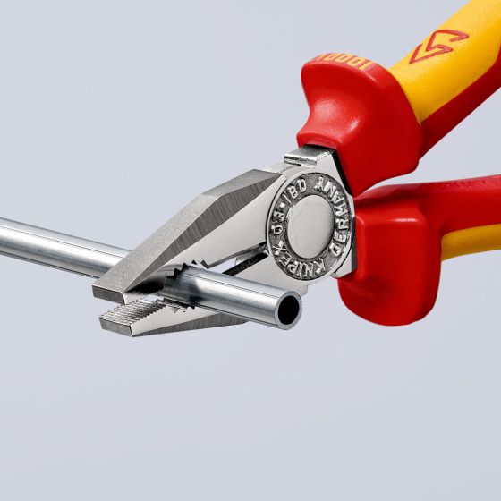 KNIPEX 03 06 180 INSULATED VDE COMBINATION PLIERS 180MM - MonkeyTools