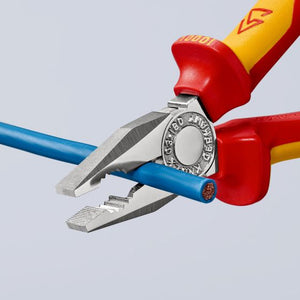 KNIPEX 03 06 180 INSULATED VDE COMBINATION PLIERS 180MM - MonkeyTools