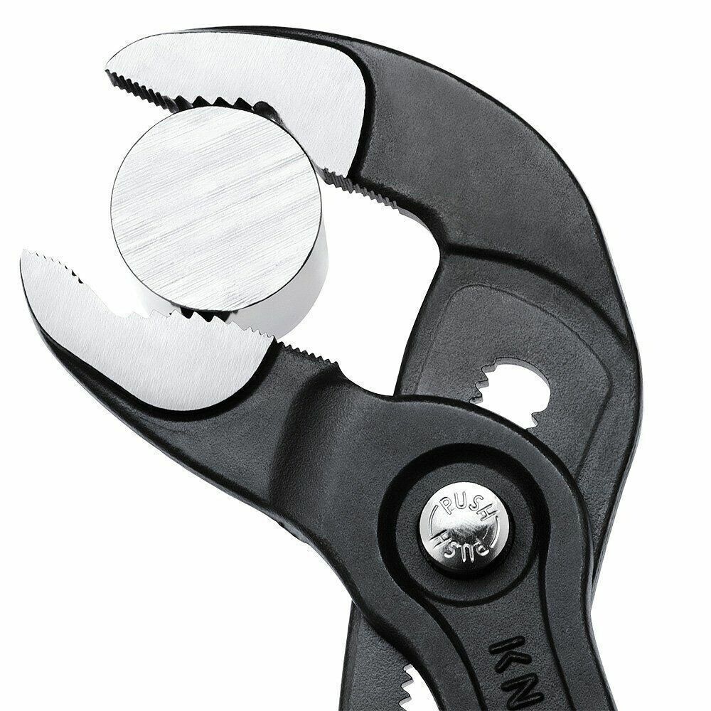 Knipex 87 01 250 Cobra Push-Button Waterpump Multi Grip Pliers Grips 250mm 10" - MonkeyTools