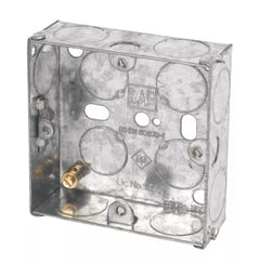 LAP 1-GANG GALVANISED STEEL INSTALLATION BOXES 25MM 10 PACK