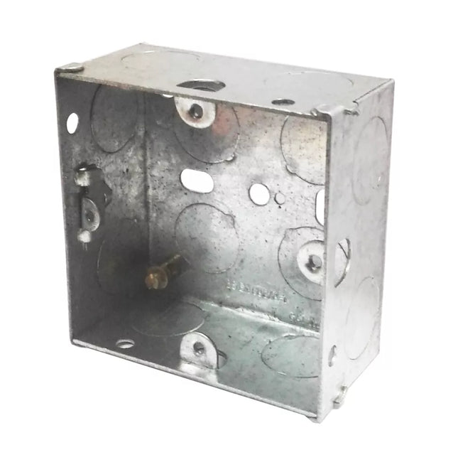 LAP 1-GANG GALVANISED STEEL MOUNTING BOXES 35MM 10 PACK - MonkeyTools