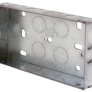 LAP 2-GANG GALVANISED STEEL INSTALLATION BOXES 25MM 10 PACK - MonkeyTools